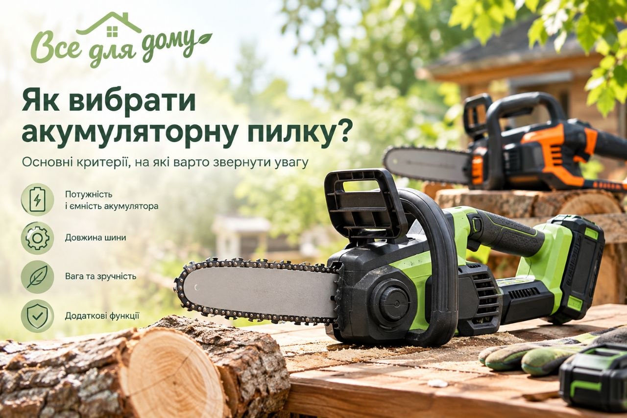 Як вибрати аккумуляторну пилу для дому? | Все для дому